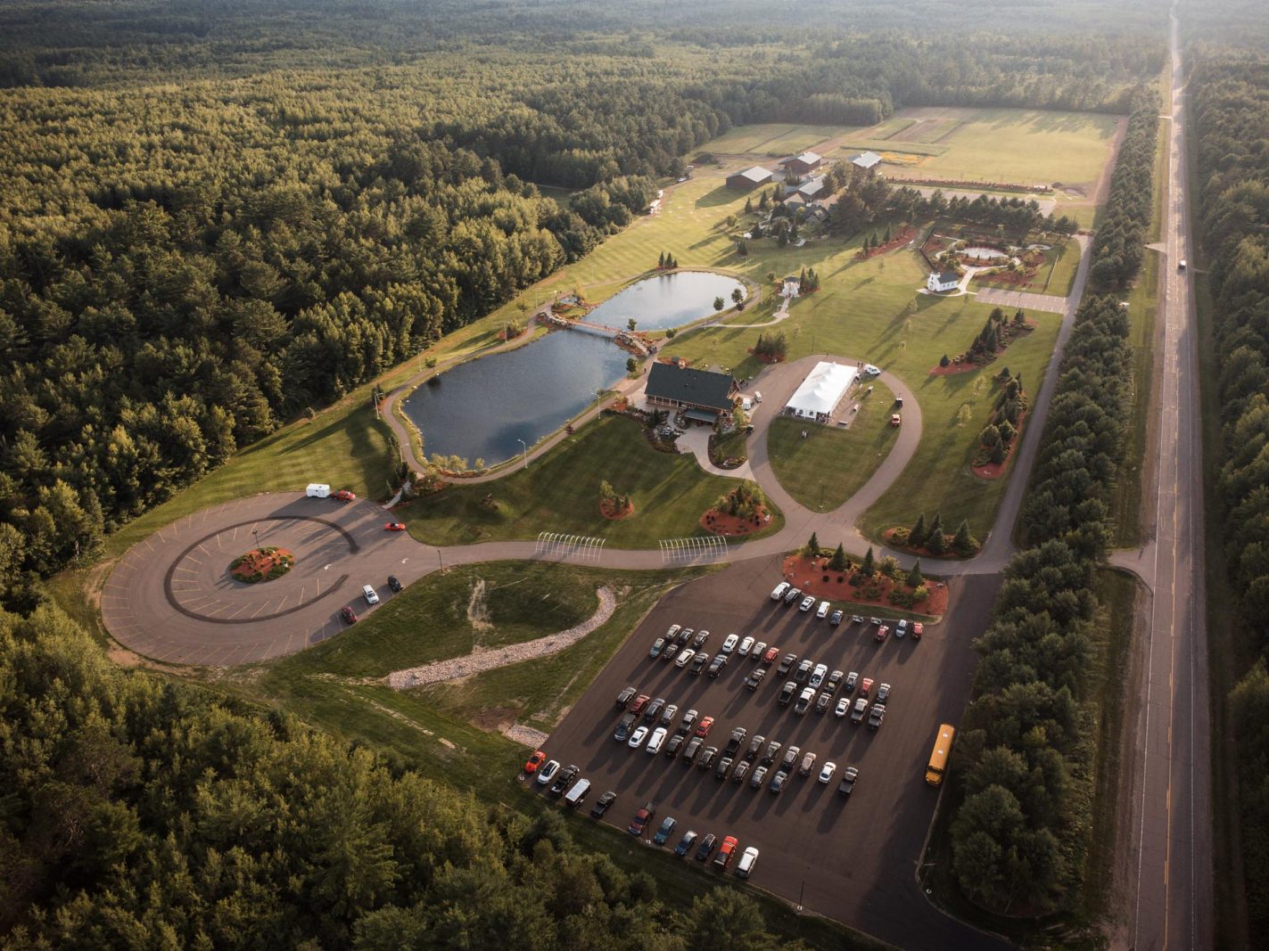 Aerial shot of Rondele Ranch property