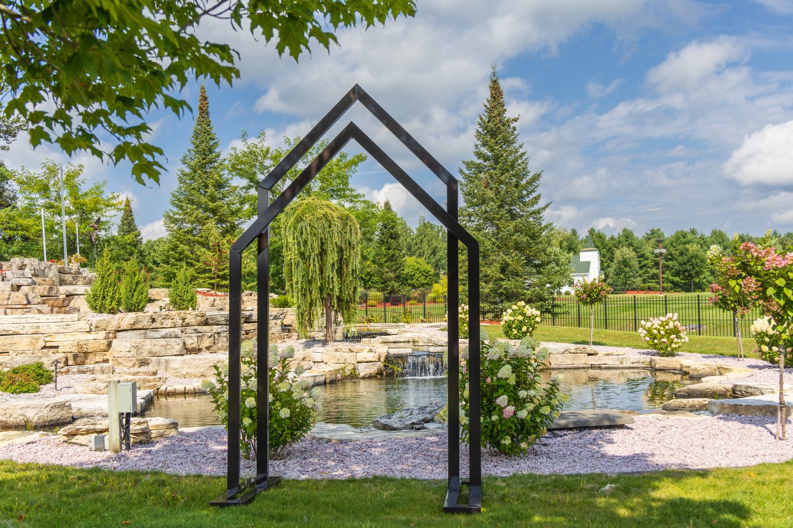 Gabled Trellis Arch
